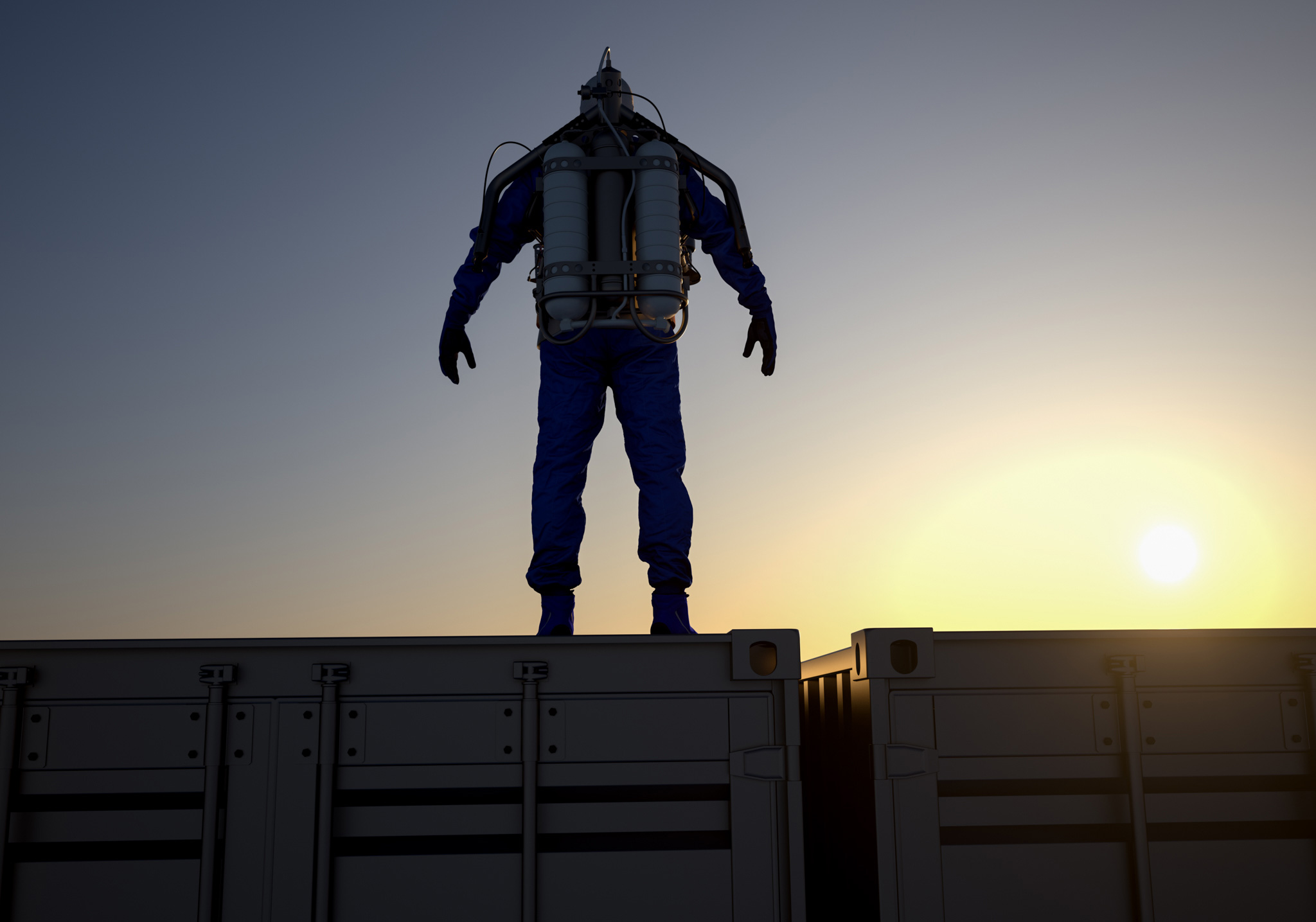 James Bond, 007 Bell textron rocket belt from Thunderball